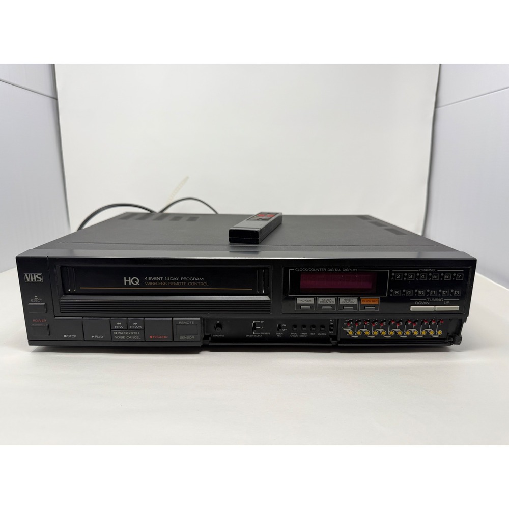 Vintage Symphonic 5200 HQ VHS VCR Player Recorder Remote Japan 1980s Tested